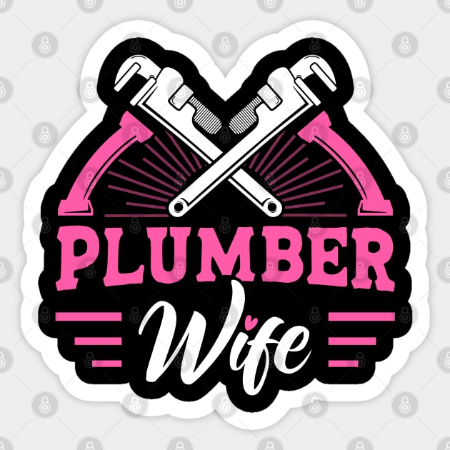 Plumbing Plumber Vintage Plumber Wife Sticker by Toeffishirts